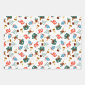 3のココアとお気に入りのクリスマスの物事セット ラッピングペーパーシート (正面)