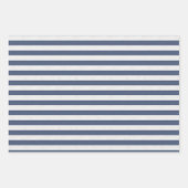3のストライプのセット ラッピングペーパーシート (正面)
