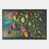 3のセット – 色の庭 – デコページ – ラッピングペーパーシート (正面2)