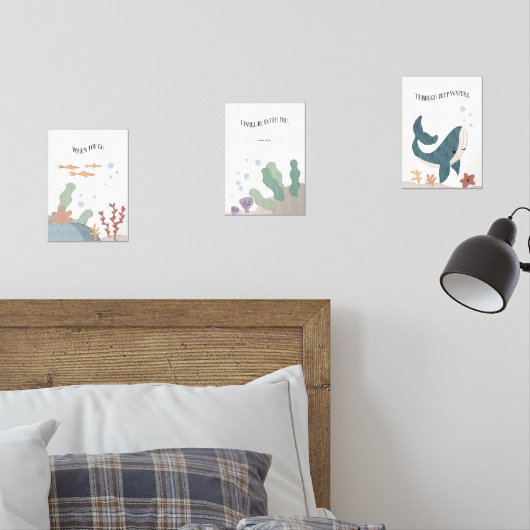 3のディーウォーターのポスターセットを通過するとき (寝室)