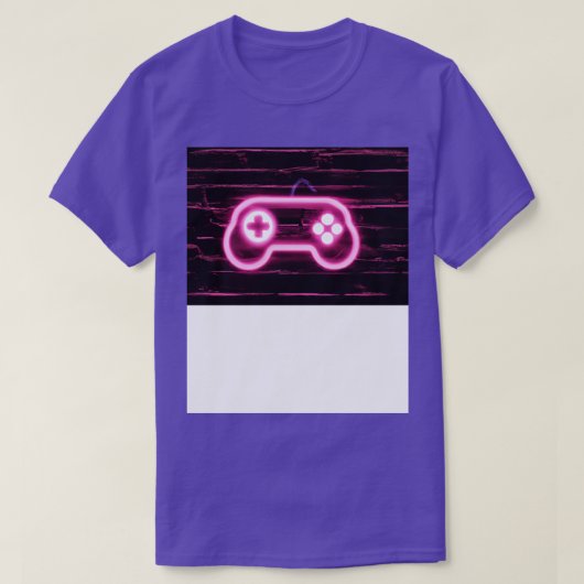 3のネオンゲームコントローラ Tシャツ (デザイン正面)