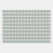 3のボホグリーンクリスマスツリーセット ラッピングペーパーシート (正面3)