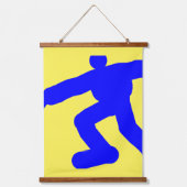 3のランニングの男性シリーズ 吊り下げ型タペストリー (正面)