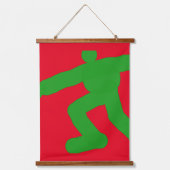 3のランニングの男性シリーズ 吊り下げ型タペストリー (正面2)