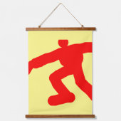 3のランニングの男性シリーズ 吊り下げ型タペストリー (正面3)