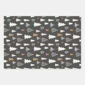 3の冬のクリスマスセット ラッピングペーパーシート (正面)