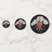 3の剣ラブハートタロットイラストレーション3 コンフェッティ (正面)