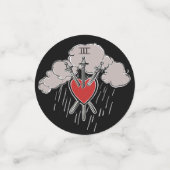 3の剣ラブハートタロットイラストレーション3 コンフェッティ (スモール正面)