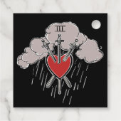 3の剣ラブハートタロットイラストレーション3 フェイバータグ (裏面)