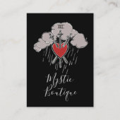 3の剣ラブハートタロットイラストレーション3 名刺 (正面)