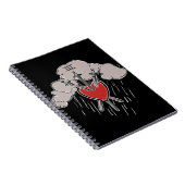 3の剣ラブハートタロットイラストレーション ノートブック (右側)