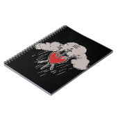 3の剣ラブハートタロットイラストレーション ノートブック (左側)