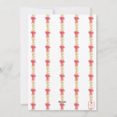 3の家族 – 水彩モノグラムストッキング写真 シーズンカード (裏面)