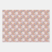 3の母とベビースロットのパターンセット ラッピングペーパーシート (正面)