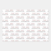 3の素晴らし紙フラットシートセットをラップする ラッピングペーパーシート (正面)