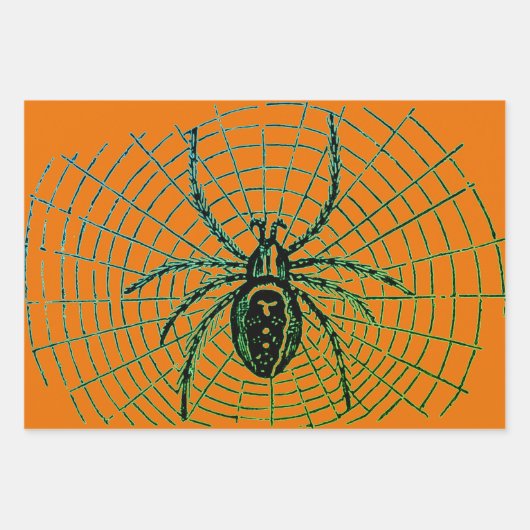 3の組み合わせハロウィーン包装紙シートセット ラッピングペーパーシート (正面)