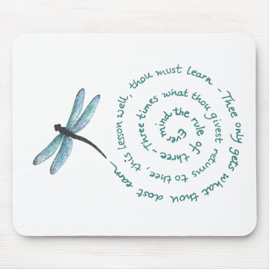 3の規則-魔法使いの法律-ウィッカ信者Rede マウスパッド (正面)