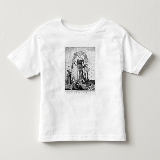 3の貴婦人のAstrologyイメージ トドラーTシャツ (正面)