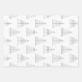 3の青いクリスマス北欧セット ラッピングペーパーシート (正面)