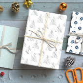 3の青いクリスマス北欧セット ラッピングペーパーシート