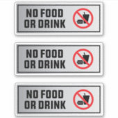 3の食品または飲み物の許可された署名パックなし シール (正面)