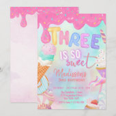 3はなんて素敵な誘い 招待状 (正面/裏面)