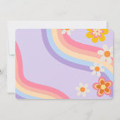 3はヴィベレトロレインボーベビー写真 招待状 (裏面)