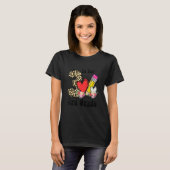 3は3年生先生ヒョウ新学期 Tシャツ (正面フル)