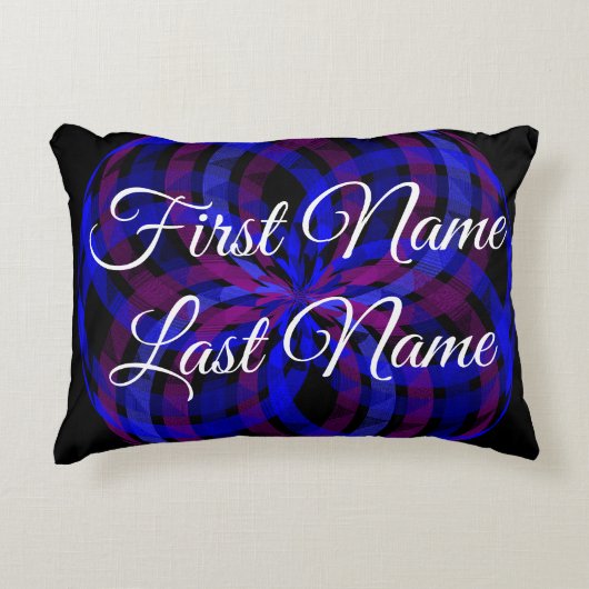 3もしD花弁の幾何学型アクセント枕 アクセントクッション (正面)