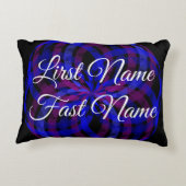 3もしD花弁の幾何学型アクセント枕 アクセントクッション (裏面)