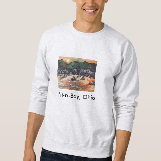 #3を絵を描く置n湾 スウェットシャツ (正面)