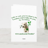 3アイラ素晴らしンド風光明媚な海岸聖パトリックの日 カード (裏面)