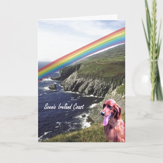 3アイラ素晴らしンド風光明媚な海岸聖パトリックの日 カード (正面)