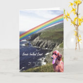 3アイラ素晴らしンド風光明媚な海岸聖パトリックの日 カード (黄色い花)