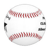 3アップ3ダウン野球パーソナライズされた卒業ギフト 野球ボール (裏面)