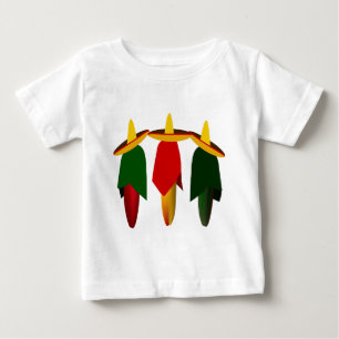 3アミゴホットピーマン乳児Tシャツ ベビーTシャツ