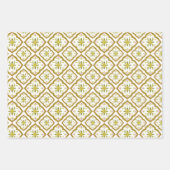 3アラビア語のセパターン(の模様が)あるット ラッピングペーパーシート (正面3)