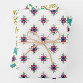 3アラビア語のセパターン（の模様が）あるット ラッピングペーパーシート (インサイチュ)