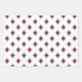 3アラビア語のセパターン(の模様が)あるット ラッピングペーパーシート (正面)