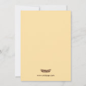 3イエローエッグトリプレットベビーシャワー招待状 招待状 (裏面)