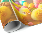 3イエローリトルイースターチックコレクション ラッピングペーパー (ロールコーナー)