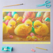 3イエローリトルイースターチックコレクション 薄葉紙 (クラフト)