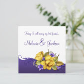 #3イエローローズパープルパンジーポスト結婚ズ 招待状 (スタンド正面)