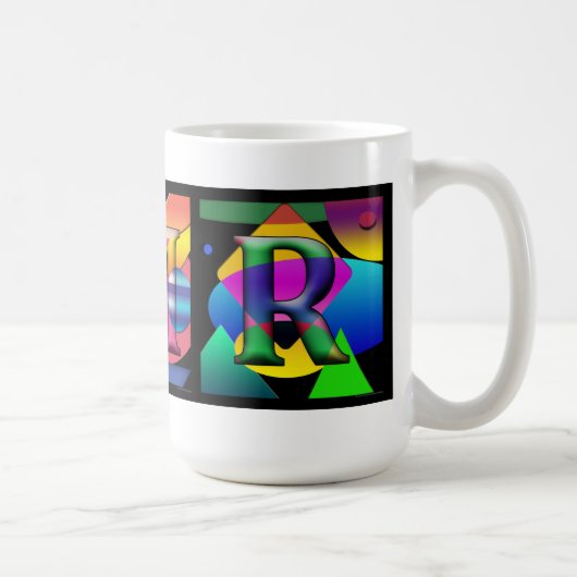 3イニシャルマグ コーヒーマグカップ (右)