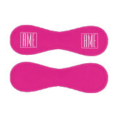 3イニシャルモノグラム |ホットピンクの白 野球ボール (パネル)