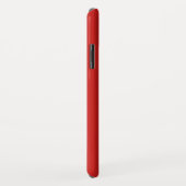 3イニシャルモノグラム |赤と白（またはダイアカラー） Case-Mate iPhoneケース (裏面/右)