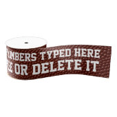 3インチのパーソナライズなフットボールのリボンのギフトか弓 グログランリボン (リール)