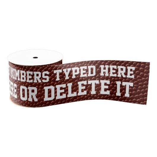 3インチのパーソナライズなフットボールのリボンのギフトか弓 グログランリボン (リール)