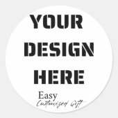 3インチの大きな丸いシール ラウンドシール (正面)