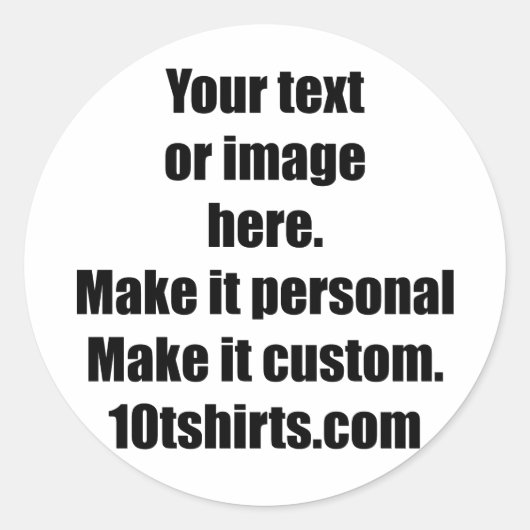 3インチカスタマイズのステッカーを用意。6枚 ラウンドシール (正面)